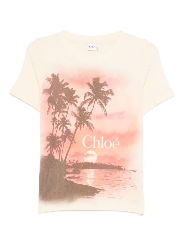 browns Chloé logo-print T-shirt | Browns T-Shirts & Jersey Shirts