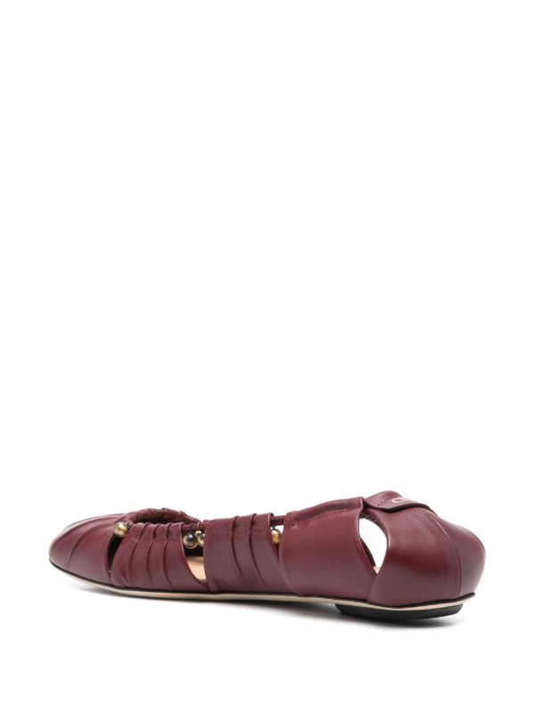 Browns Chloé Luna Naked Ballet Flats | Browns Ballerina Shoes