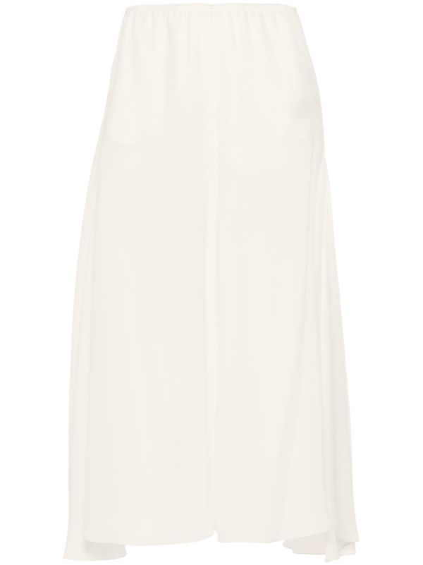browns Chloé Neutral Wide-Leg Silk Trousers | Browns Wide-Leg Pants