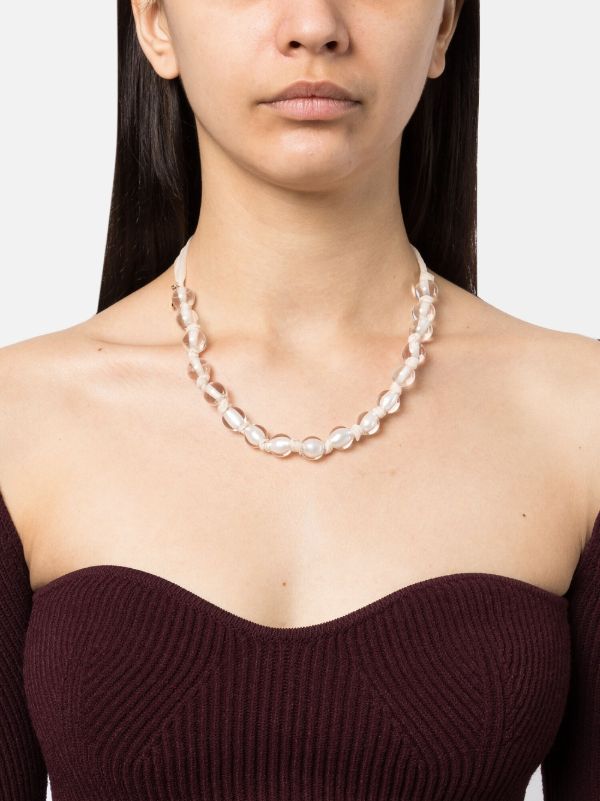 Browns Chloé Transparent Beaded Necklace | Browns Necklaces