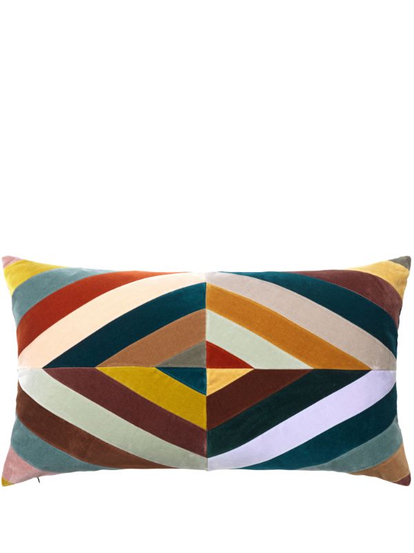 browns Christina Lundsteen Multicolour Liv Patchwork Velvet Cushion | Browns Cushions