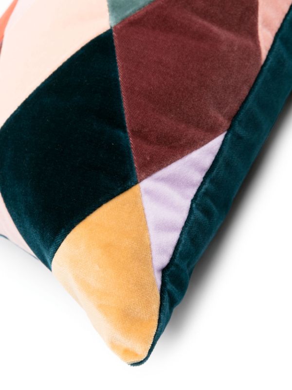 Browns Christina Lundsteen Pink Emma Velvet Cushion | Browns Cushions
