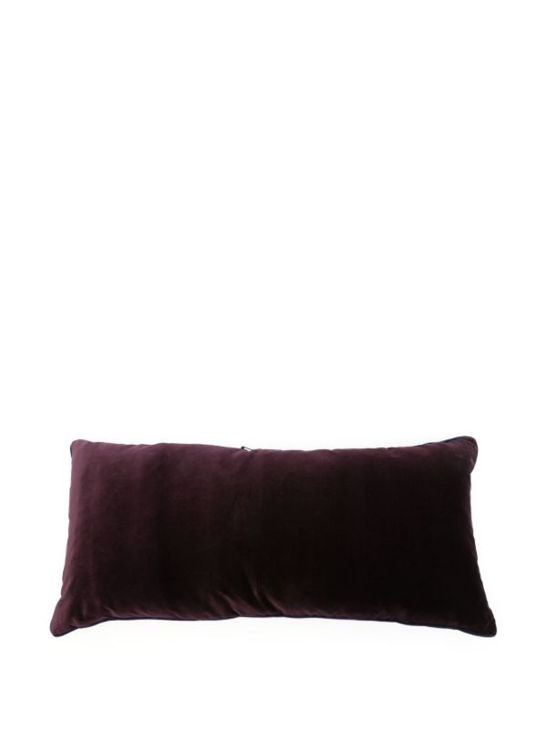 Browns Christina Lundsteen Pink Lily Velvet Cushion | Browns Cushions