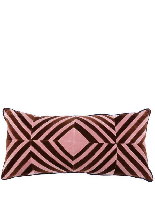 browns Christina Lundsteen Pink Lily Velvet Cushion | Browns Cushions