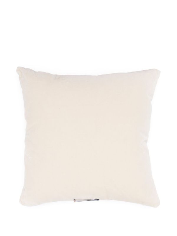 Browns Christina Lundsteen White Nova Colour-Bock Cushion | Browns Cushions