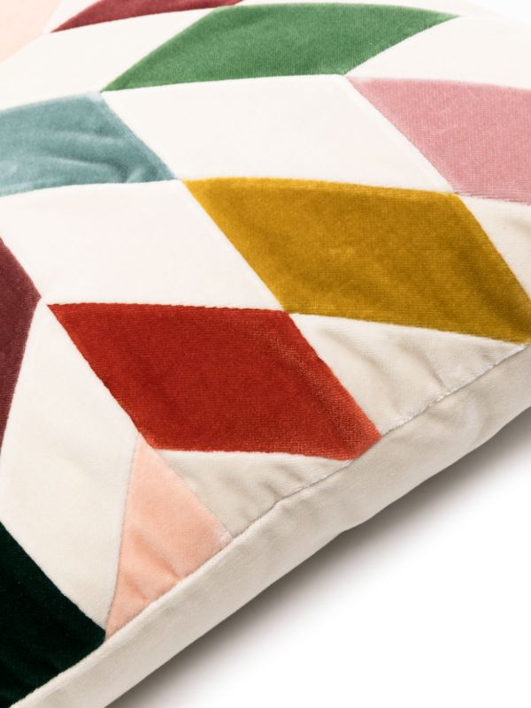 Browns Christina Lundsteen White Nova Colour-Bock Cushion | Browns Cushions