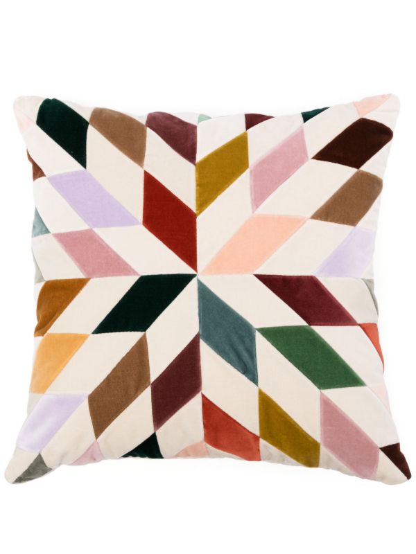 browns Christina Lundsteen White Nova Colour-Bock Cushion | Browns Cushions