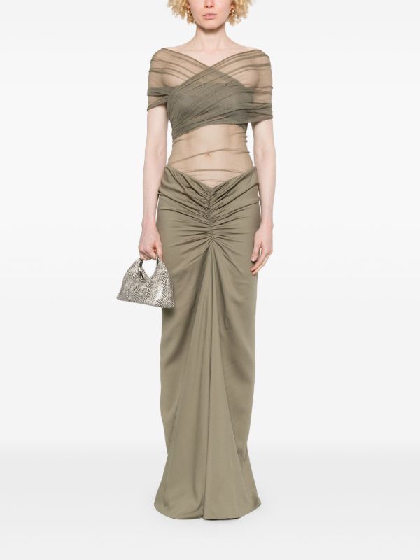 Browns Christopher Esber Crossed Tulle Gown | Browns Evening Dresses