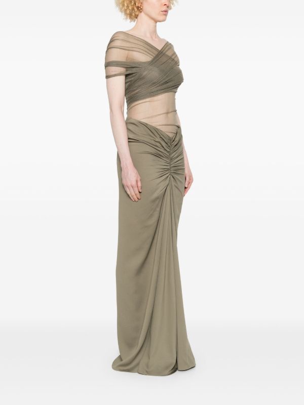 Browns Christopher Esber Crossed Tulle Gown | Browns Evening Dresses