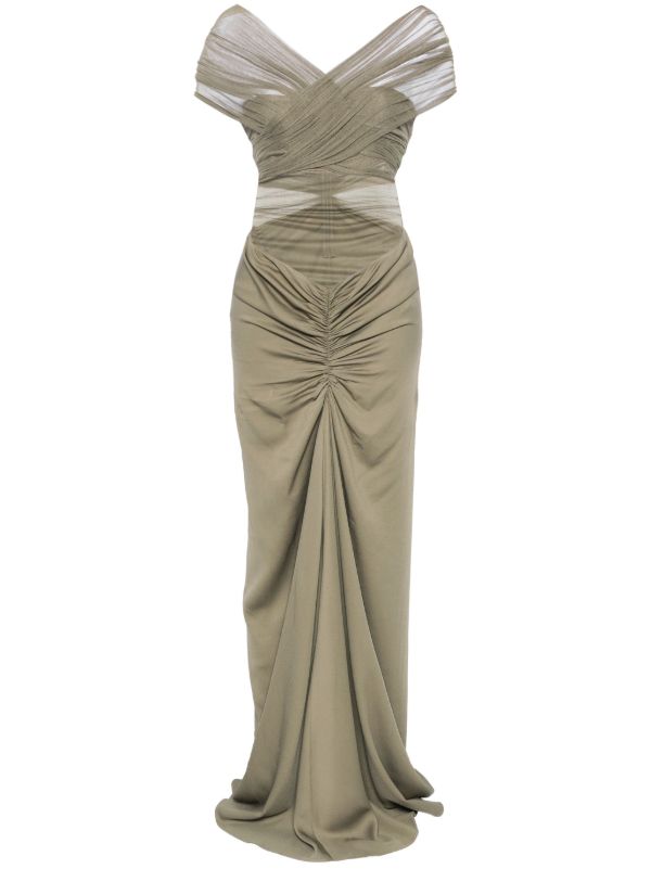 browns Christopher Esber crossed tulle gown | Browns Evening Dresses