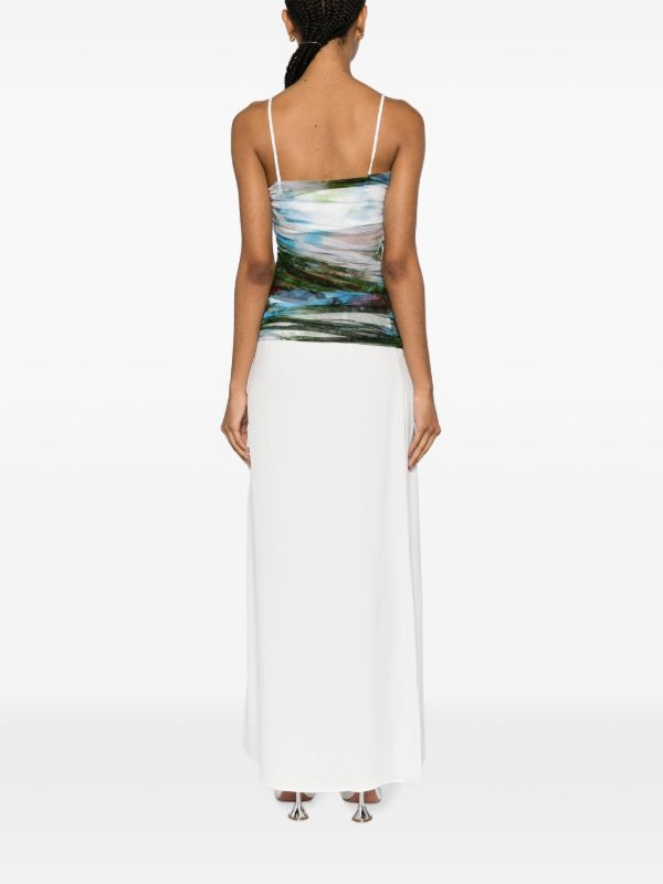 Browns Christopher Esber Green Lucid Garden-Print Gown | Browns Evening Dresses