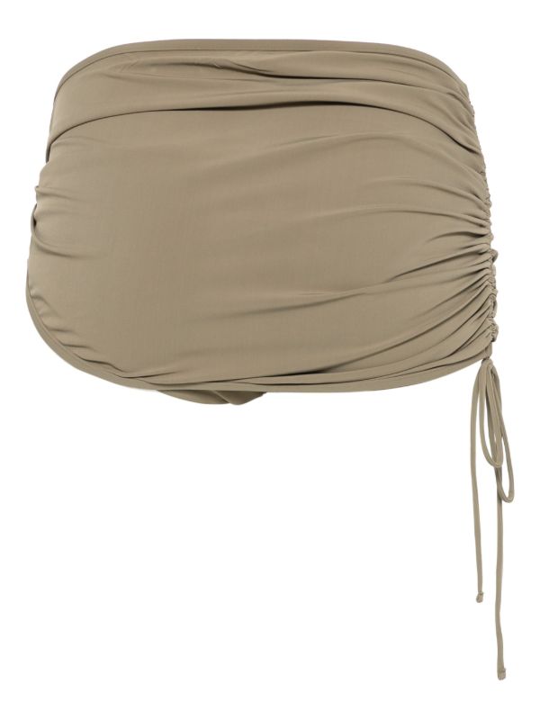 Browns Christopher Esber Ruched Orbit Skirt Brief | Browns Bikinis