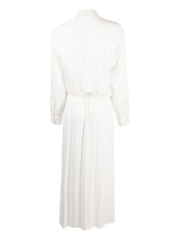 Browns Christopher Esber White Wrapped Maxi Shirt Dress | Browns Day Dresses