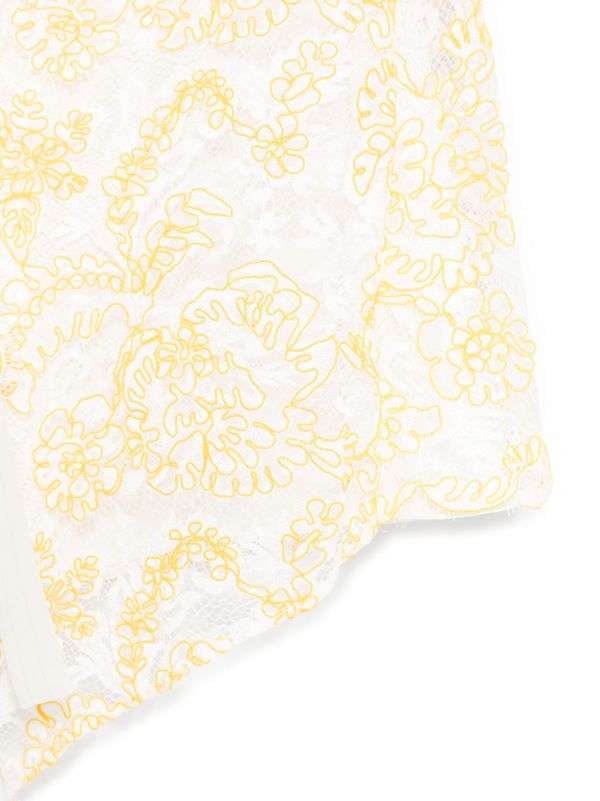 Browns Christopher Esber Yellow Lace Camisole | Browns Camisoles & Corsets