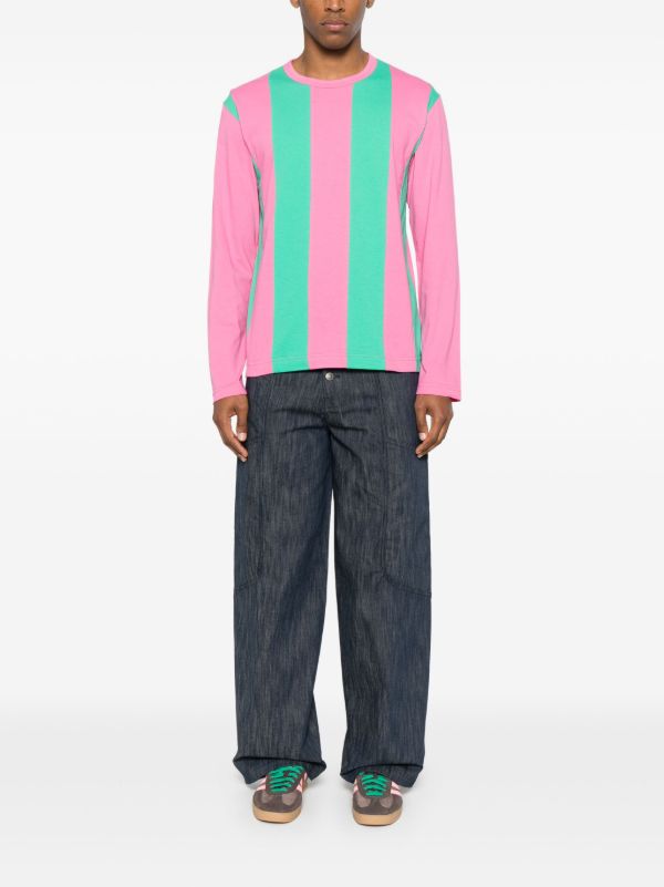 Browns Comme Des Garçons Homme Plus Striped T-shirt | Browns T-Shirts