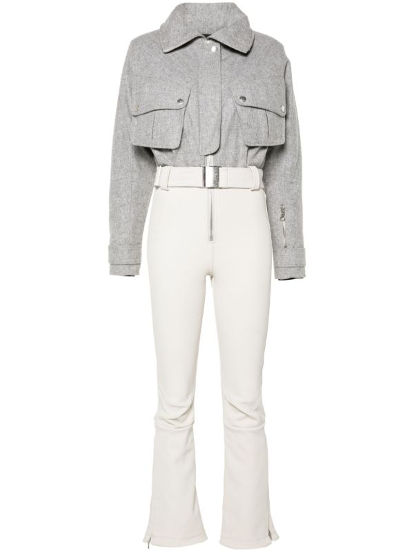 browns Cordova Grey Two-Tone Ski Suit | Browns Ski All-In-One