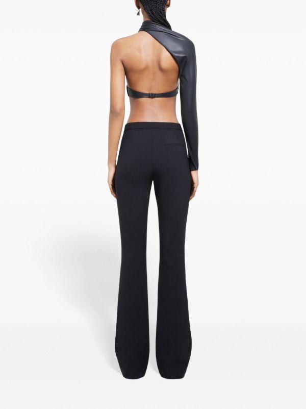 Browns Courrèges Black Flared Trousers | Browns Flared & Bell-Bottom Pants