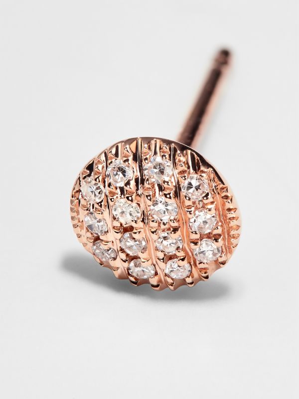 Browns Dana Rebecca Designs 14K Rose Gold Lauren Joy Diamond Earrings | Browns Fine Earrings