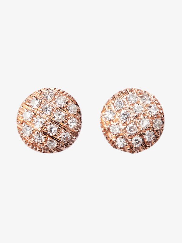 browns Dana Rebecca Designs 14K Rose Gold Lauren Joy Diamond earrings | Browns Fine Earrings