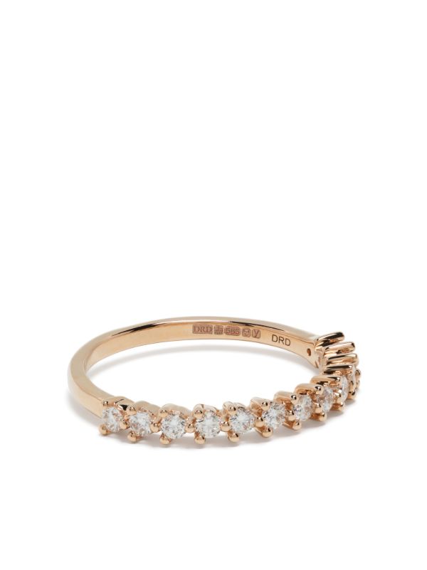 browns Dana Rebecca Designs 14K Rose Gold Vivien Lily Diamond Ring | Browns Fine Rings