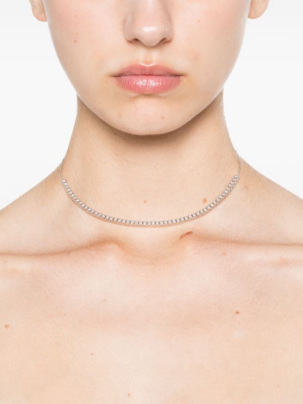 Browns Dana Rebecca Designs 14K White Gold Ava Bea Tennis Necklace | Browns Fine Necklaces