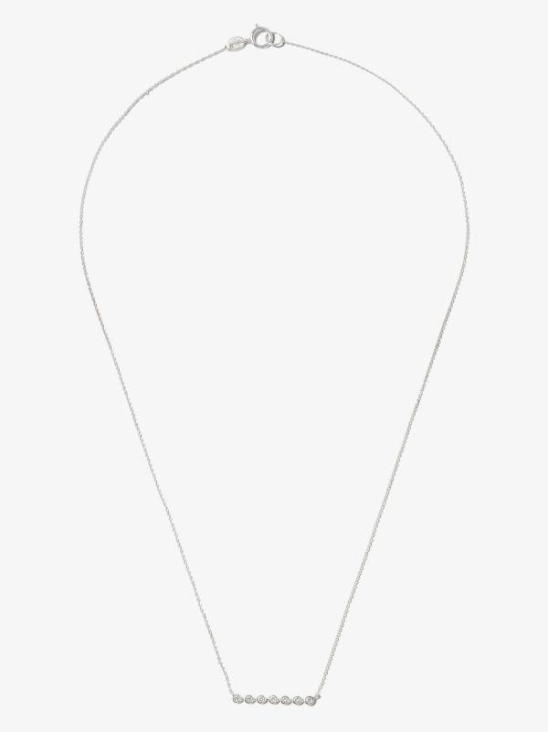 Browns Dana Rebecca Designs 14K White Gold Lulu Jack Bar Diamond Necklace | Browns Fine Necklaces