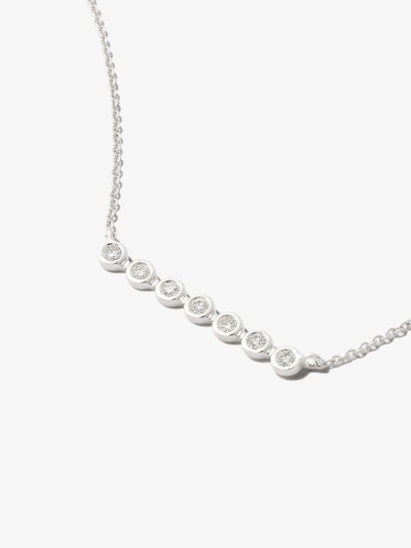 Browns Dana Rebecca Designs 14K White Gold Lulu Jack Bar Diamond Necklace | Browns Fine Necklaces