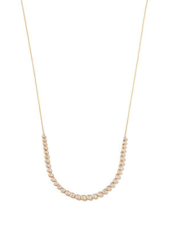 browns Dana Rebecca Designs 14K yellow gold Lulu Jack bazel diamon necklace | Browns Fine Necklaces
