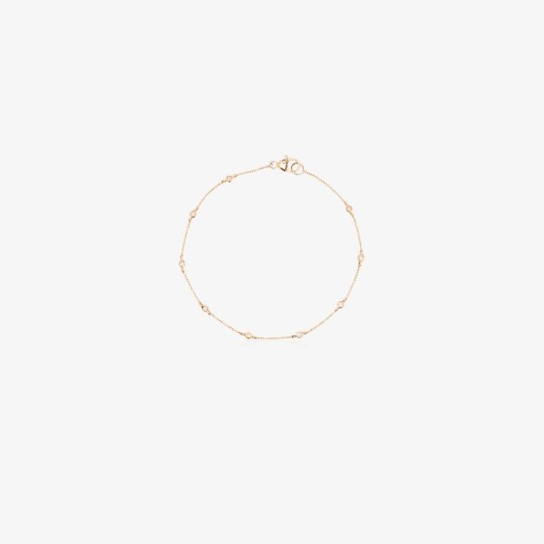 browns Dana Rebecca Designs 14K yellow gold Lulu Jack diamond bezel bracelet | Browns Fine Bracelets