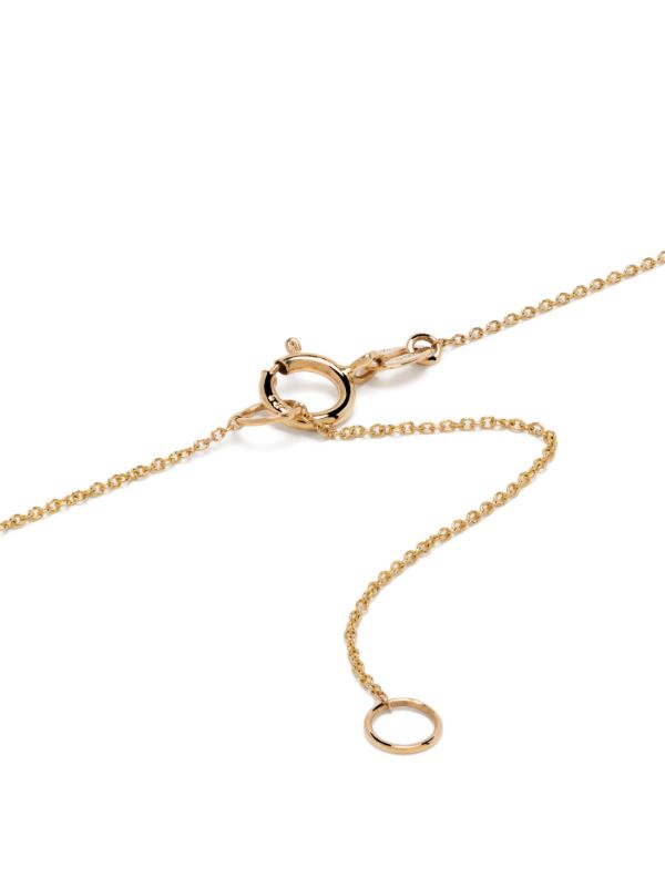 Browns Dana Rebecca Designs 14K Yellow Gold Nana Bernice Groove Teardrop Pendant Necklace | Browns Fine Necklaces