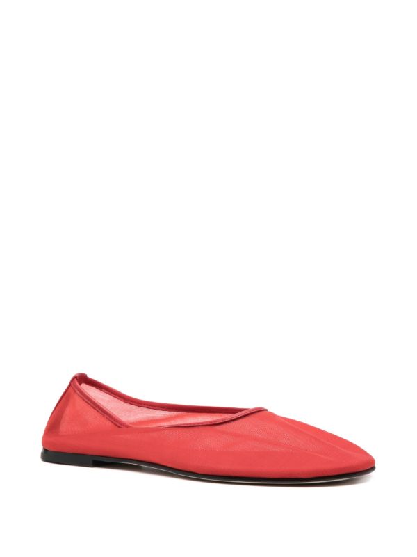 Browns Dear Frances Red Balla Ballet Flats | Browns Ballerina Shoes