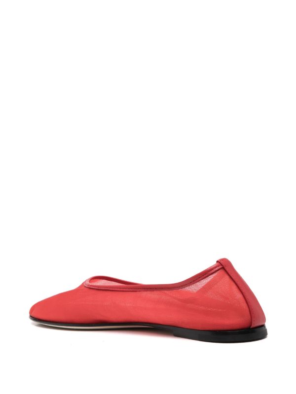 Browns Dear Frances Red Balla Ballet Flats | Browns Ballerina Shoes