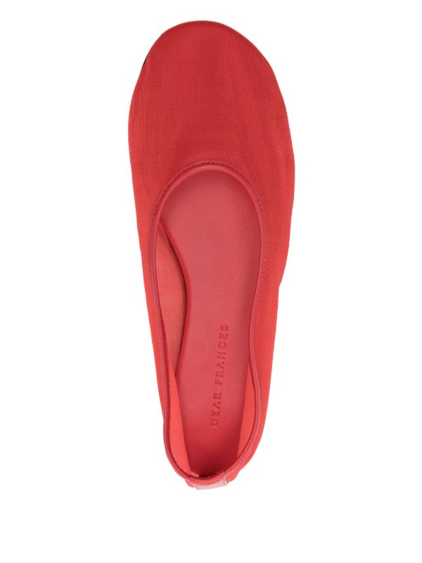 Browns Dear Frances Red Balla Ballet Flats | Browns Ballerina Shoes