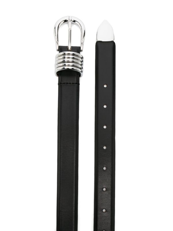 Browns Déhanche Black Hollyhock Leather Belt | Browns Belts