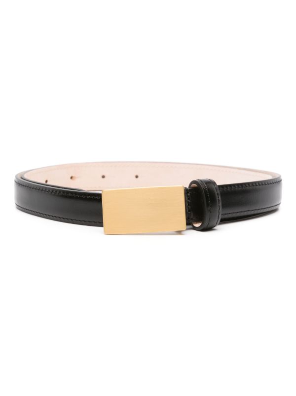 browns Déhanche Black Signet Leather Belt | Browns Belts
