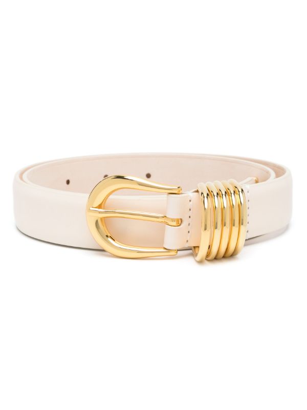 browns Déhanche White Hollyhock Leather Belt | Browns Belts