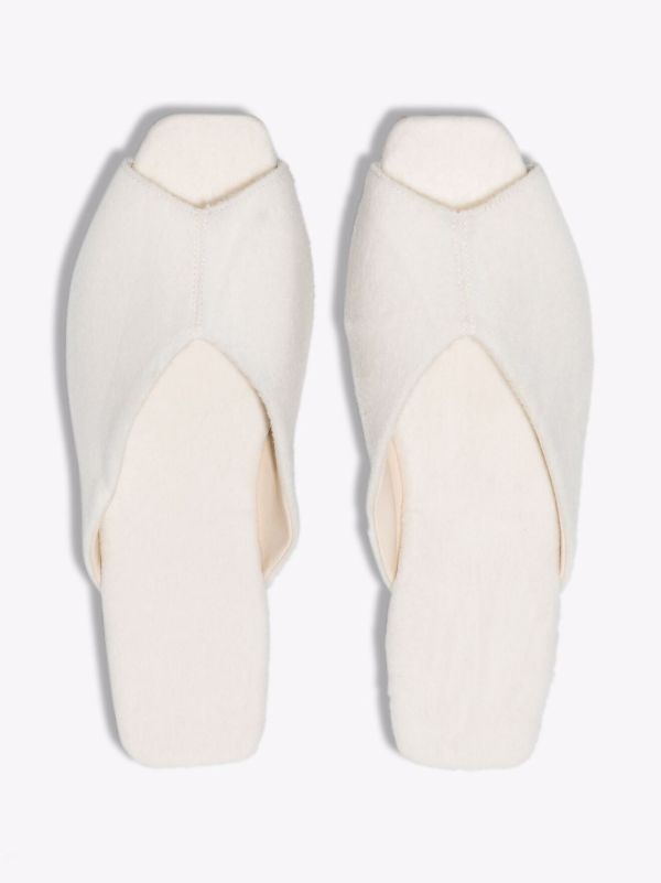 Browns Deiji Studios Neutral Wool Slides | Browns Slippers