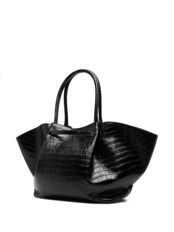 Browns DeMellier Black New York Leather Tote Bag | Browns Tote Bags