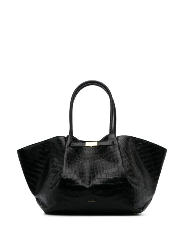 browns DeMellier Black New York Leather Tote Bag | Browns Tote Bags