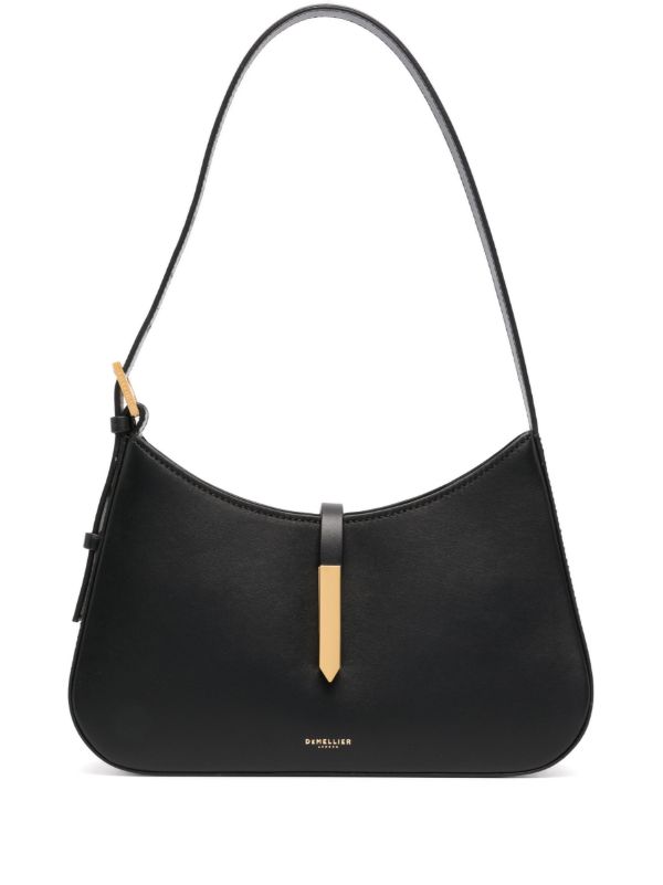 browns DeMellier Black Tokyo Leather Shoulder Bag | Browns Shoulder Bags