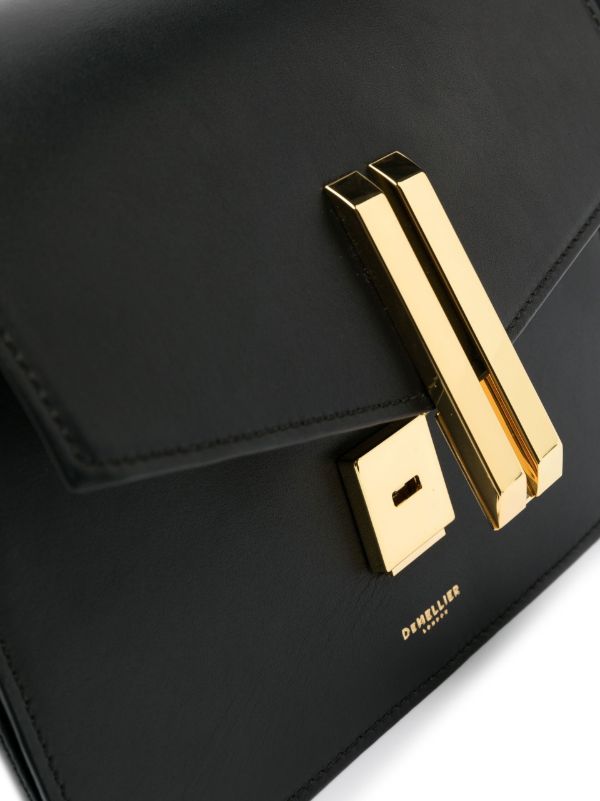 Browns DeMellier Black Vancouver Leather Cross Body Bag | Browns Messenger & Crossbody Bags