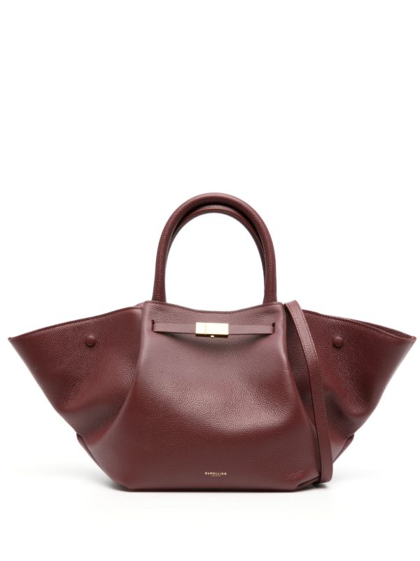 browns DeMellier Red New York Midi Leather Tote Bag | Browns Tote Bags