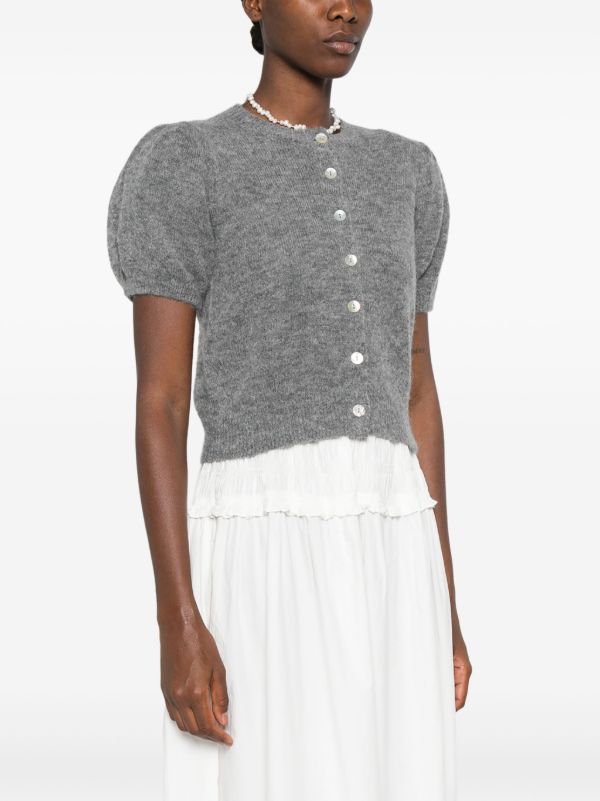 Browns DÔEN Puff Sleeves Knitted Top | Browns Knitted Tops