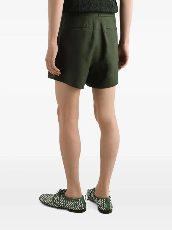 Browns Dolce & Gabbana Belted Linen Shorts | Browns Tailored Shorts
