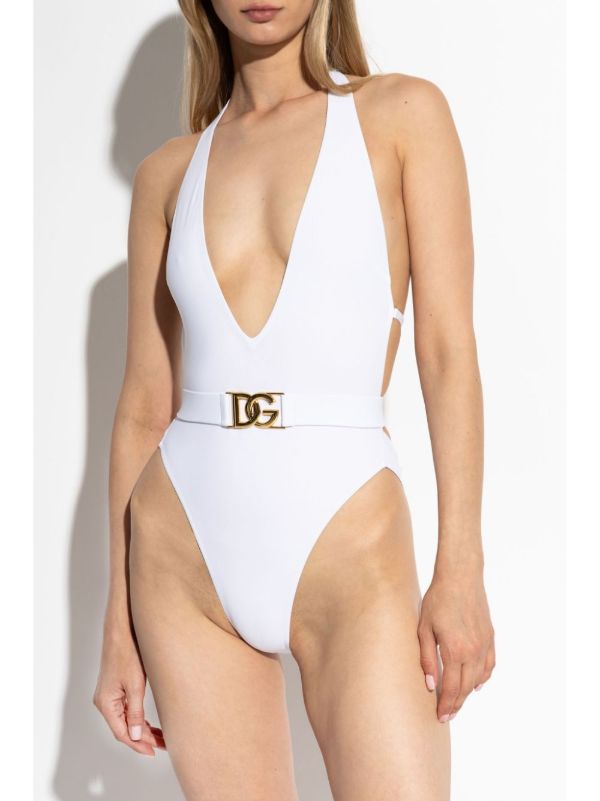 Browns Dolce & Gabbana Belted Swimsuit | Browns One-Pieces