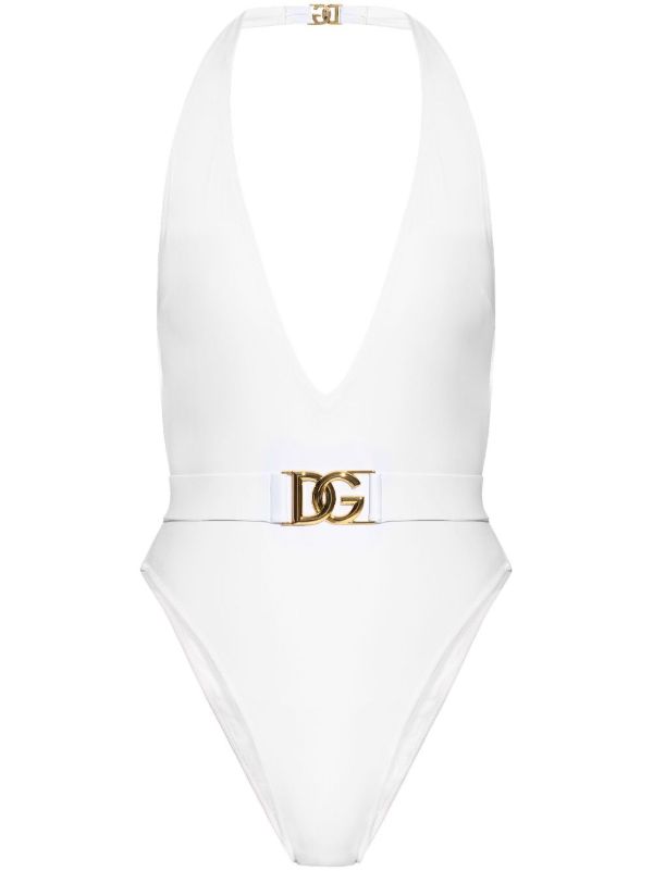 browns Dolce & Gabbana Belted Swimsuit | Browns One-Pieces
