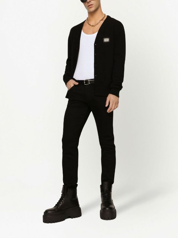 Browns Dolce & Gabbana Black Cotton Slim Fit Jeans | Browns Slim-Fit Jeans