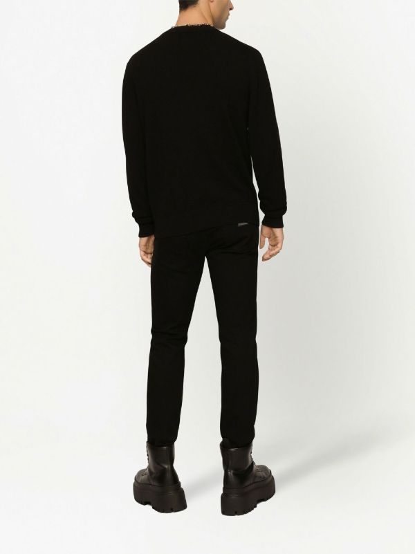 Browns Dolce & Gabbana Black Cotton Slim Fit Jeans | Browns Slim-Fit Jeans