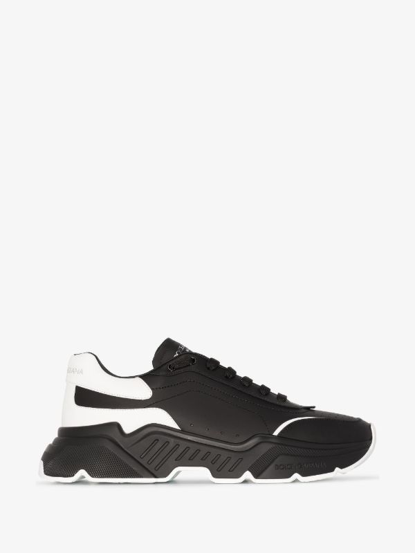 browns Dolce & Gabbana Black Daymaster Leather Sneakers | Browns Low-Tops