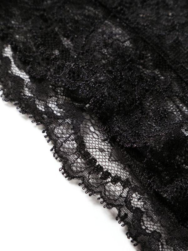 Browns Dolce & Gabbana Black High-Waisted Lace Briefs | Browns Panties